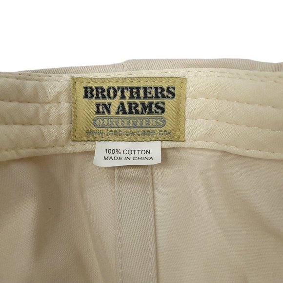 Ask Me About My Soldier Strapback Cap Trucker Baseball Hat Brother In Arms Beige - Picture 12 of 12